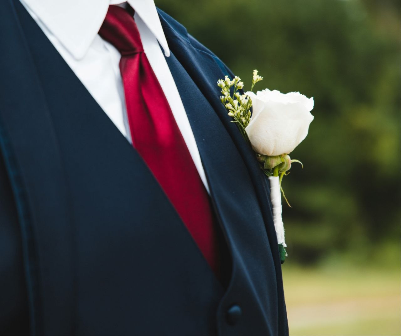 Suit Red Tie 01 - Aria Tailoring Brisbane